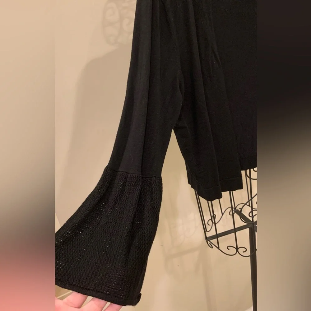 Open Front Ruffled Sweater - Picture 2 of 3